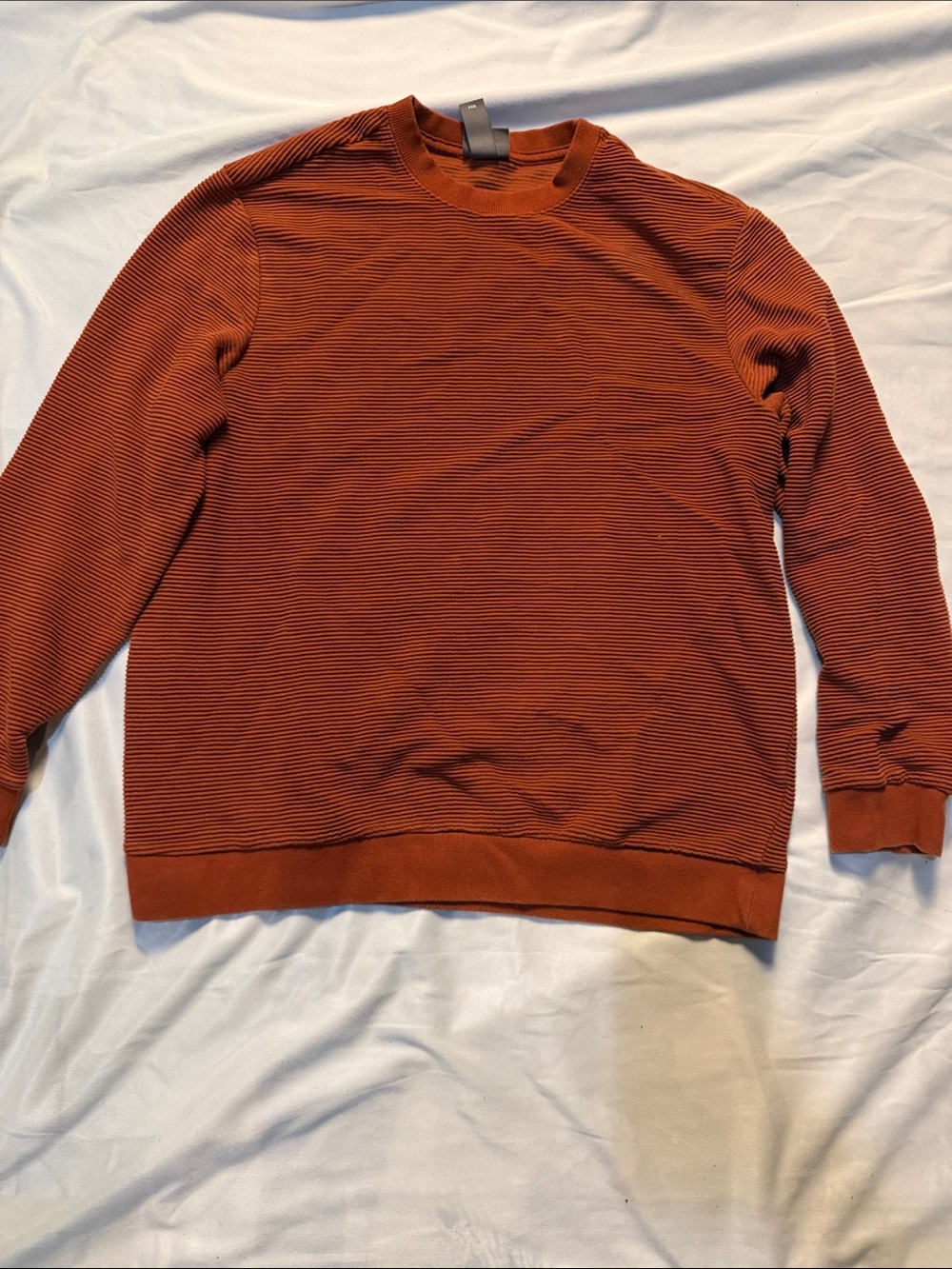 H&M Men's Crewneck Sweater in Burnt Orange